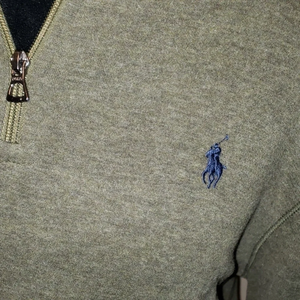 Polo Ralph Lauren pullover green 1/4 zip collar
